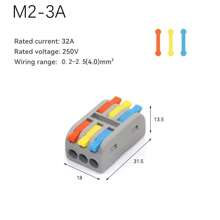 10 件装迷你快速接线电缆连接器通用紧凑型分线器电导体推入式家用接线端子 - 10只裝 - 查看 8