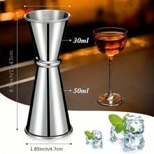 304 不锈钢鸡尾酒调酒器和量酒器，酒精饮料和葡萄酒饮料搅拌器，厨房用具 - 彩色 - 查看 3