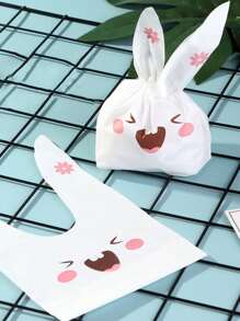 50 Túi quà tặng hình tai thỏ Phục sinh - Túi đựng quà bằng nhựa thiết kế hình thỏ dễ thương, dùng cho đám cưới, sinh nhật, trang trí tiệc Phục sinh mùa xuân - Nhiều màu - Xem 6