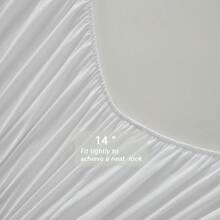 5/7 Piece Solid Color Bed Comforter Set Queen, Creative Geometric Pattern Design, Soft And Comfortable Summer Bedding Set.Bed In A Bag For All Seasons, Includes Comforter, Flat Sheet, Fitted Sheet, Pillowcases,  Ideal Gift. - 白色 - 查看 10