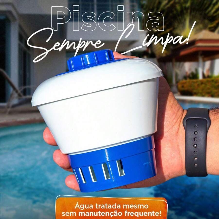 Brustec Floating Pool Chlorinator Chlorine Dispenser For Fiber Vinyl Masonry Pools - 藍色 - 查看 1
