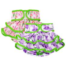 2 pièces de culotte menstruelle lavable pour chienne - culottes absorbantes pour chienne en chaleur, sans fuite, réutilisables