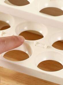 Foldable Kitchen Egg Storage Rack Organizer For 24 Eggs, Multifunctional Plastic
