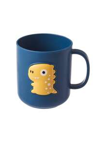 1 件可爱恐龙卡通牙刷架 - 创意浴室漱口杯和饮水杯，塑料家居浴室装饰夏季