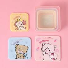 Miniso MIKKO 3-Piece Airtight Leakproof, Stackable Food Storage Container Set For Kitchen & Meal Prep - Multicolor - View 4