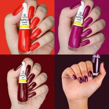 Kit Esmaltes Impala 11 Tons Vermelhos Escuros Esmalte Promoção Atacado Festa Junina