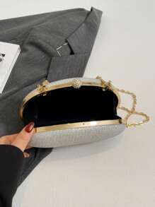 Tas Pernikahan Mewah Elegan, Tas Clutch Berkilau Unik untuk Pengantin, Tas Bahu/Selempang untuk Pesta/Perjamuan - Multiwarna-1 - View 7