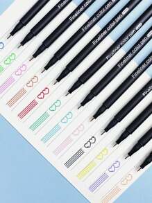 12/24/36/48 色细线笔，彩色轮廓绘图马克笔，适合学生和成人，绘画，素描，艺术设计，办公和学校用品返校 - 套裝 - 查看 11
