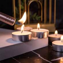 100 piezas de velas pequeñas minimalistas, suministros casuales para fiestas, velas blancas, rosas, rojas, con un tiempo de quemado de 1 a 4 horas, aptas para bodas y mesas de cena, creando una atmósfera romántica