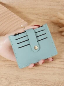 SOUTHLAND&KANGAROO Burgundy Bag Charry Red Bag Wine Red Bag Buckle Fashion Card Holder Slim Lightweight Portable Cash Money ID Card Credit Card Coin Pocket For Birthday Gift Anniversary Christmas On Valentine Day Couple Female Lady Girls Women Teenagers For College Student School Student Bag School Supplies For School Dorm Room & Back To School For Women Wallet Mini Wallet Purse Wallet Card Wallet - Red - View 12