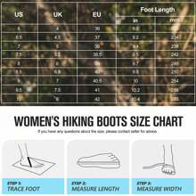 Hiking Boots Women Waterproof Non-Slip Womens Hiking Shoes Comfortable Outdoor Womens Hiking Boots Walking Boots Hiking Shoes Women - 藍灰 - 查看 7