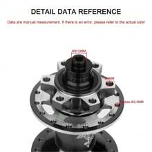 TANKE 120 Click Hub Bearing MTB Hub Front 32 36 Holes Disc Brake Bicycle Hubs 7 8 9 10 11 12 Speed 6 Pawl Hub - 黑色 - 查看 2