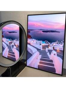 1 件流行风景北欧巴塞罗那圣托里尼波西塔诺海报帆布画壁画墙艺术海报客厅装饰家居装饰画无框 - 彩色 - 查看 5