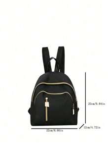 带有个性化名称或节日信息的定制作品。迷你时尚、多功能、休闲和可爱的尼龙背包拉链封口。它是一款轻便的零钱包，非常适合男孩、女孩、青少年、男孩日常使用、外出、旅行、购物。 - 彩色 - 查看 5