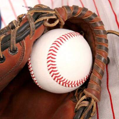 2PCS Adult Baseball Soft Leather Sports Practice Training Softball PU Leather Baseball Stitched T Ball Suitable For Game Practice Training Game
