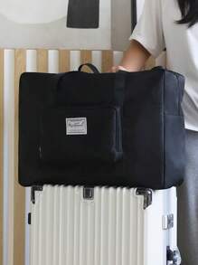 1pc Personalized Multifunctional Travel Bag, Large Capacity Portable Gym Bag With Embroidered Letters, Foldable Handbag Carry-On Luggage Bag, Outdoor Yoga Tote Storage Bag, Suitable For Daily Use And Great Gift For Family, Friends, Boyfriend/Girlfriend, Christmas, Valentine's Day, Birthday - Multicolor - View 13