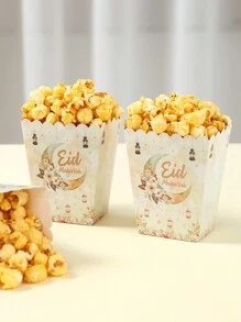 10 قطع صناديق فشار لعيد مبارك، أكياس تغليف هدايا رمضان كريم، بنمط فوانيس نجوم وهلال مائي، حاويات طعام يمكن التخلص منها، صناديق هدايا حفلات رمضان، ديكور رمضان، ديكور المنزل، أكواب فشار ليلة السينما العائلية، تذكارات الحفلات، هدايا عيد الأضحى - ألوان مائية - مشاهدة 3