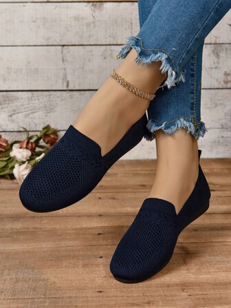 夏季老北京布鞋女镂空透气一脚蹬软底防滑妈妈休闲网布鞋