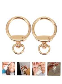 Lote de 3/6/10 piezas Anillo en O de aleación de zinc, Hebilla de correa de bolso, Colgante, Llavero, Broche de resorte de metal adecuado para fundas de teléfono, bolsos, llaveros, para uso en el hogar, al aire libre y deportes, accesorios DIY para bolsos