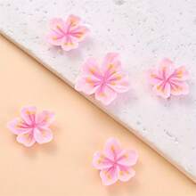 10 Stücke neue süße Kirschblüten flache Rückseite Harz Scrapbooking DIY Schmuck Haarspange Handwerk Dekorationsmaterial
