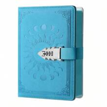 Unisex Lockable Diary Notebook, A5 Size, 240 Pages, Replaceable Inner Pages, Leather Cover, Writing Journal (8.5" X 5.9"), School Supplies, Back To School Season - A5 - View 22