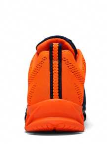 Fashionable Men's Shoes, Oversized Men's Casual Sports Shoes, Breathable And Lightweight - 橘藍 - 查看 3
