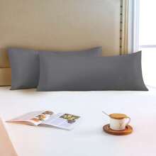 Farfallarossa Pillow Cases - 1/2 Packs - Envelope Closure - Soft Brushed Microfiber Fabric - Shrinkage And Fade Resistant Pillow Covers - Dark Grey - View 7