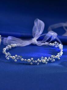 SH03 A Versatile Bridal Waist Belt, Handmade Pearl Crystal Rhinestone Accessory, Slimming Women Dress Waistband