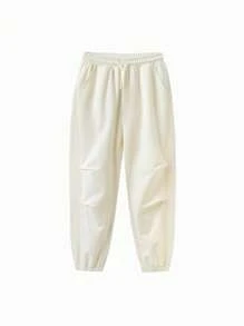 Balabala Tween Girl' Pants, 2025 Summer Loose Casual Trousers For Boys & Girls - Milky White - View 1