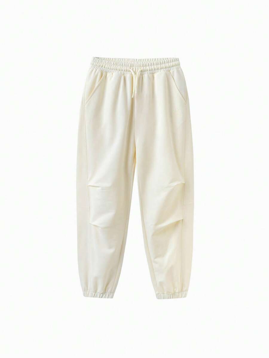 Balabala Tween Girl' Pants, 2025 Summer Loose Casual Trousers For Boys & Girls - Milky White - View 1