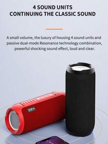 T&G TG-227 Tragbarer Bluetooth-Lautsprecher mit farbigen Ambientlichtern, hochauflösendem Mikrofon und eingebautem Akku, elegant/stylisch, unterstützt AUX, TF-Karte und USB-Eingang, unterstützt auch UKW-Radio, mit Aufhängeseil, geeignet für Innenveranstaltungen zuhause und Outdoor-Camping, Gesang, TG227