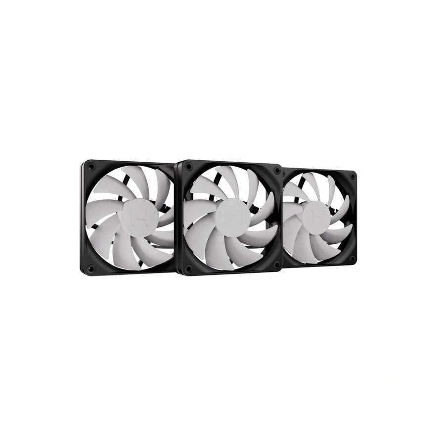 HYTE Flow FA12 Triple Fan Pack (120mm), High Performance PWM Gaming Case Fan, 1500 RPM, 4-PIN, Fluid Dynamic Bearing, White - trắng - Xem 1