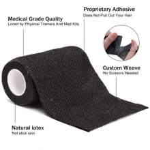 10pcs Self-Adhesive Bandages, Sticky Elastic Bandages, Breathable Sports Tapes, For Wrist, Ankle, Knee - Black Gym Accessories Sales Sports Tape - Multicolor - View 6
