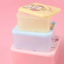 Miniso MIKKO 3-Piece Airtight Leakproof, Stackable Food Storage Container Set For Kitchen & Meal Prep - Multicolor - View 3