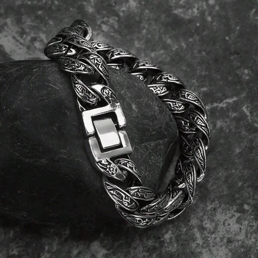 New Arrival Retro & Fashionable Men's Bracelet Jewelry Gift - Antique Silver - View 1