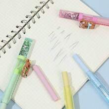 1件/4件，水豚流沙推拉橡皮擦，水豚高吸力橡皮擦，学生笔型推拉橡皮擦，4B考试绘图橡皮擦，适合日常学习绘画擦拭