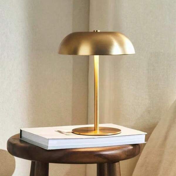Kexinlighting Kexinlighting-1PC Simple Nordic Modern Style Adjustable Touch Table Lamp Three-Level Light Bedside Night Light Portable Atmosphere Table Lamp Monochrome Finish Touch LED Table Lamp Built-In 1800mah Rechargeable Battery USB Rechargeable Table Lamp