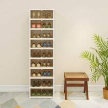 Portable Shoe Storage With Clear Magnetic Doors,6/9 Layers Sneaker Box - 18 pairs - View 7