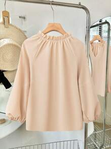 Women's V-Neck Fashionable Slim Fit Design Commuter Elegant Blouse