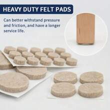 96/144/240 Stück Set rutschfeste Tisch- und Stuhlgleiter, verschleißfeste Pads für Zuhause, geräuschreduzierend, schützende Pads (Das Produkt hat eine rutschfeste Funktion nach dem Anbringen, vermeiden Sie zu starkes Ziehen des Hockers, um den Boden nicht zu beschädigen) - Verschiedenfarbig - Übersicht 3