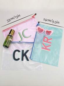 Borsa da piscina personalizzata e impermeabile, borsa da piscina personalizzata con ombra del nome e colore personalizzato, borsa da spiaggia grande personalizzata da 13*9.5in/33*24cm con ombra del nome, borsa da damigella d'onore per matrimoni, borsa da piscina personalizzata, borsa impermeabile, borsa solare personalizzata per addio al celibato, borsa da campeggio, borsa da piscina per bambini, borsa da viaggio per ragazze, per feste e regali, borsa per la conservazione della crema solare, regalo per addio al celibato, regali per la festa della sposa, borse con cerniera in rete per la piscina, borse per il trucco, borse regalo per single, regali per damigelle, vibrazioni boho, multifunzionale, anti-muffa, decorativa, riutilizzabile, sigillata, raffinata, elegante, di alta qualità, adorabile, moderna, personalizzata, unica, personalizzata, per lei, per il fidanzato, per la fidanzata, per il papà, per la mamma, per la famiglia, per gli amici, per il figlio, per la figlia - Multicolore - Visualizzare 7