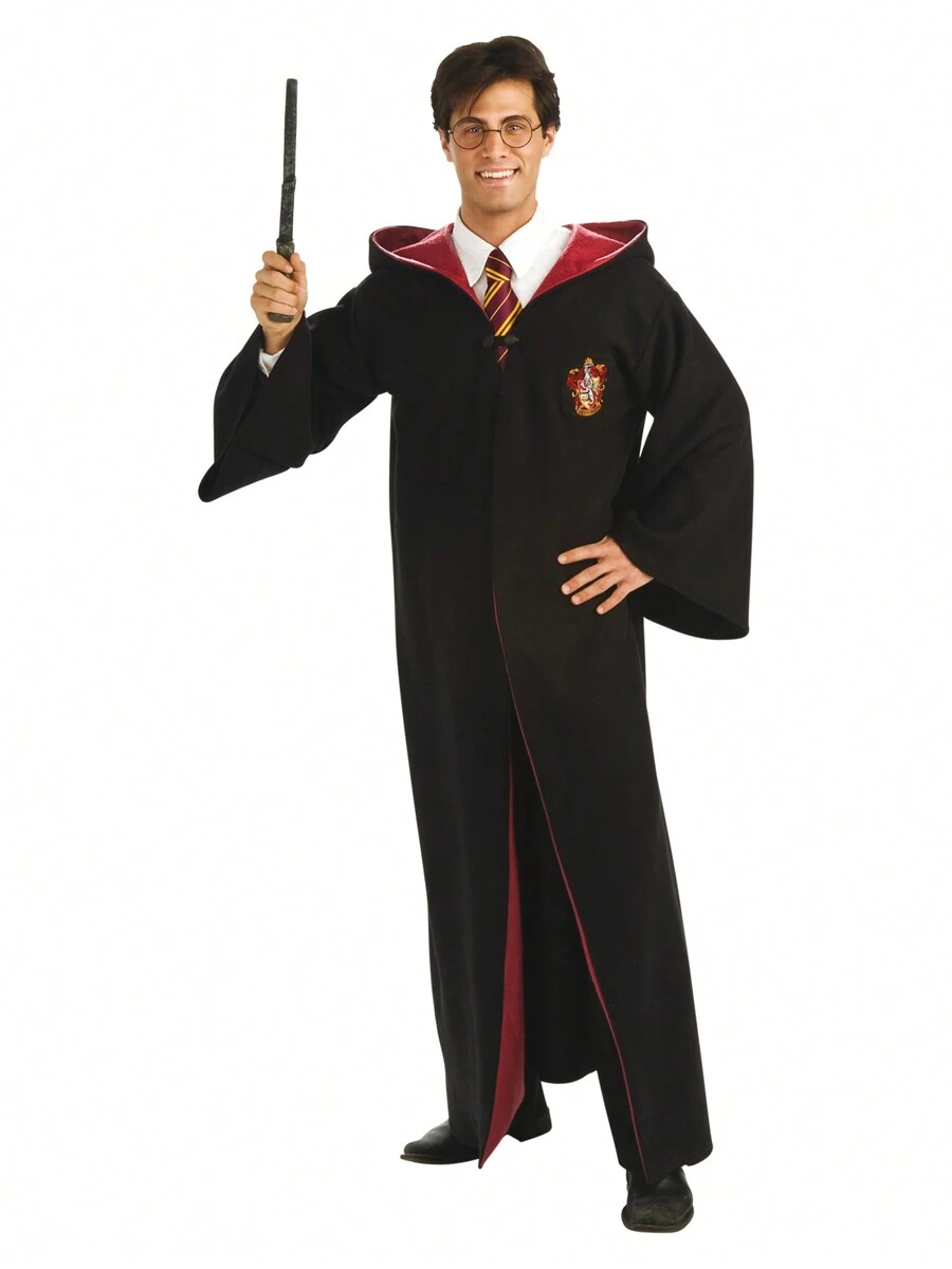Deluxe Harry Potter Wizard Robe Adult Costume - Multicolor - View 1