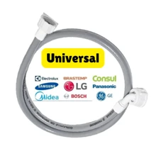 Mangueira Para Máquina De Lavar 2,00mts Entrada Universal Água Lavadora + Adaptador 1/2 Polegada