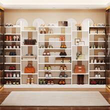 Tribesigns 13-Tier Shoe Rack, Freestanding Tall Entryway Shoe Organizer With Open Shelves, 40 Pairs Wide Wooden Shoe Shelf Shoe Storage Cabinet For Entryway - White - View 5