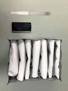 1 Pieza Organizador de ropa para armario, Organizador de armario portátil con compartimentos, Caja de almacenamiento individual, Organizador de cajones de armario plegable para ropa interior, calcetines, bufandas, leggings, camisetas, jeans