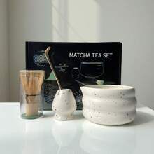 Must-Have 4/7-Piece Japanese Ceramic Matcha Bowl Set For Passionate Matcha Enthusiasts Back To School - Multicolor - View 7