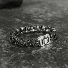 New Arrival Retro & Fashionable Men's Bracelet Jewelry Gift - Antique Silver - View 2