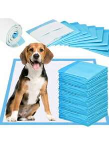 5/10/50pcs High Absorbency Disposable Pet Pads, Waterproof Puppy Training Pads, Pee Pads For Dogs & Cats, Quick-Drying Surface, Comfortable Fit For Toilet Training, Suitable For All Dog Breeds