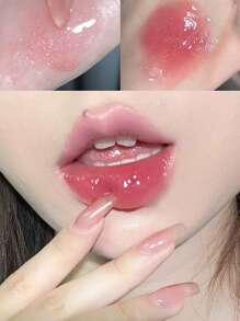 蝴蝶结牛奶罐唇彩保湿镜面水润光泽细腻闪烁嘟嘟双唇，日常使用，个人唇部护理 - 彩色 - 查看 3