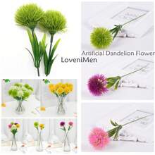 100/50/30/18/6/1 件假蒲公英花，人造植物塑料灌木丛装饰假茎户外室内家庭花园派对婚礼 DIY 种植填充装饰 - 彩色 - 查看 5